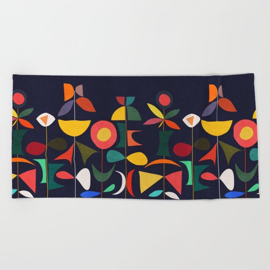 Klee's Garden Beach Towel