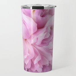 Frothy Pink Peony - minimalist flower photo Travel Mug