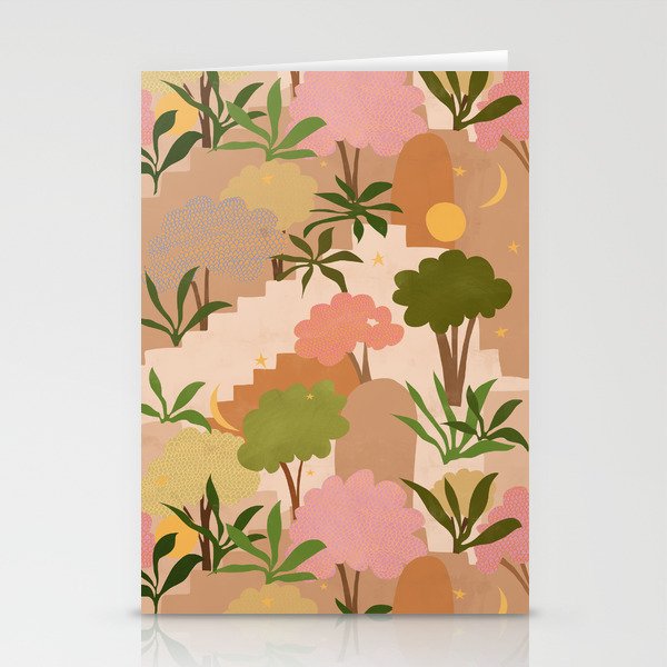 Tropical Staircase Stationery Cards