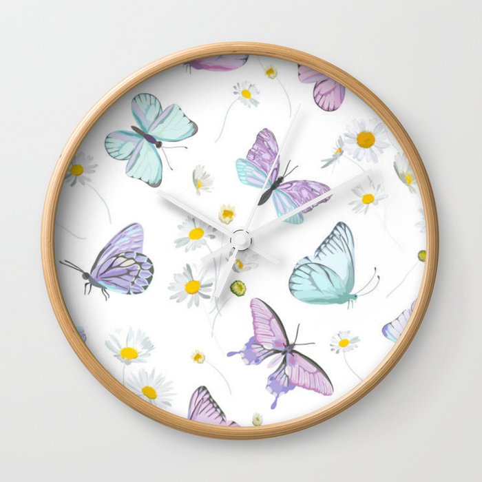 Mariposas vintage Wall Clock
