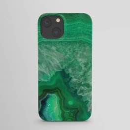 Green Emerald Agate iPhone Case