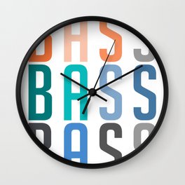 BASS BASS BASS Wall Clock