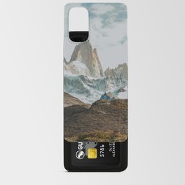 Argentina Photography - Lake In Front Of Huge Tall Mountain Android Card Case