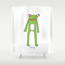 Gerald the Frog Shower Curtain