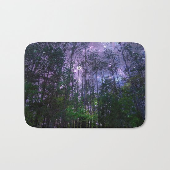 Mystic Forest : Purple Space Bath Mat