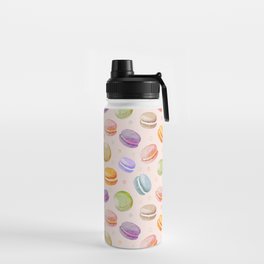 Macarons Pastel Watercolor Water Bottle