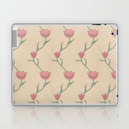 William Morris Garden Tulip Neutral Red Laptop Skin
