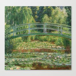 Claude Monet - Bridge over a Pond of Water Lilies Canvas Print