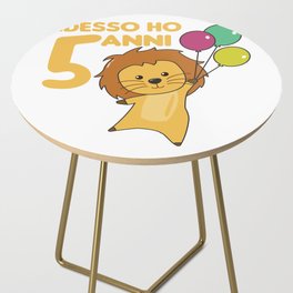 Kids 5th Birthday Leo Five Years Old Leo Side Table