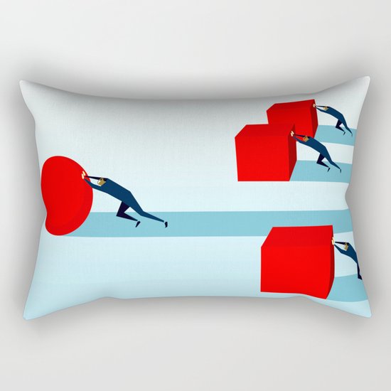 Work smarter Rectangular Pillow
