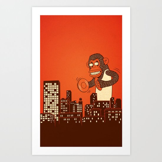 monkey on your back Art Print