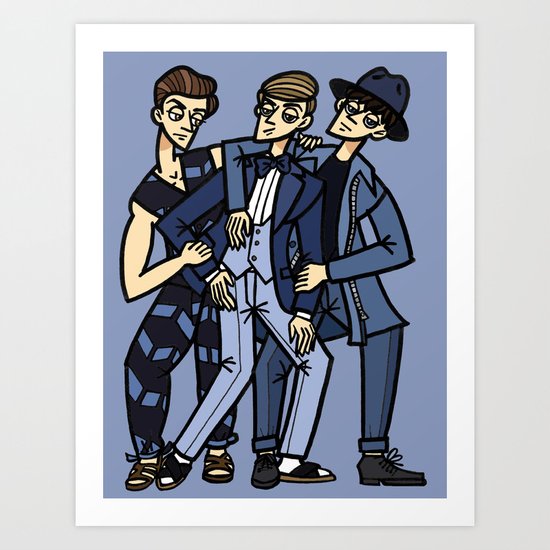 file 033. blue brothers Art Print