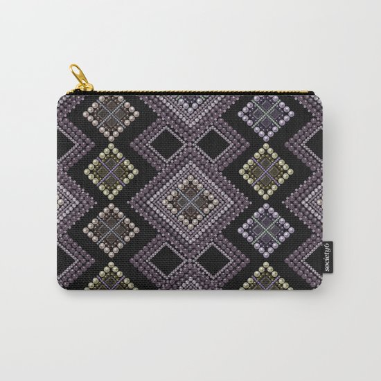 Folk beads circles ethnic pattern Carry-All Pouch