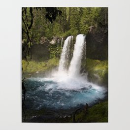 Koosah Falls Oregon  Poster