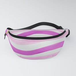 Pink Watercolor Wave Fanny Pack
