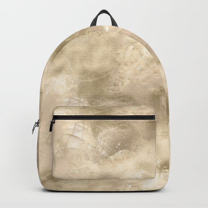 Glam Light Gold Metallic Texture Backpack