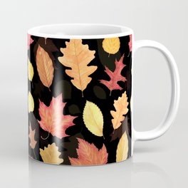 Autumn Leaves - black Coffee Mug