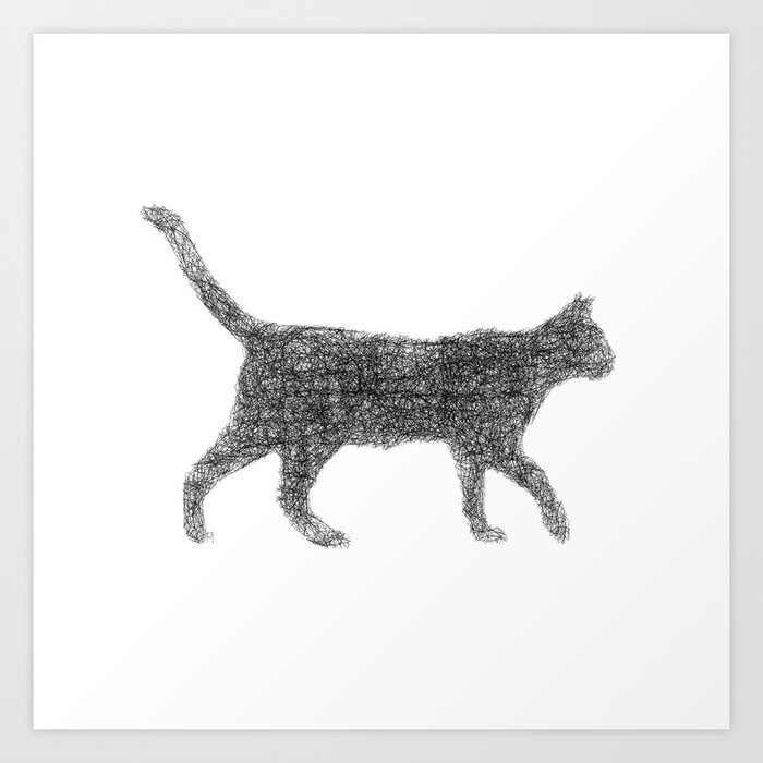 Dust kitten Art Print