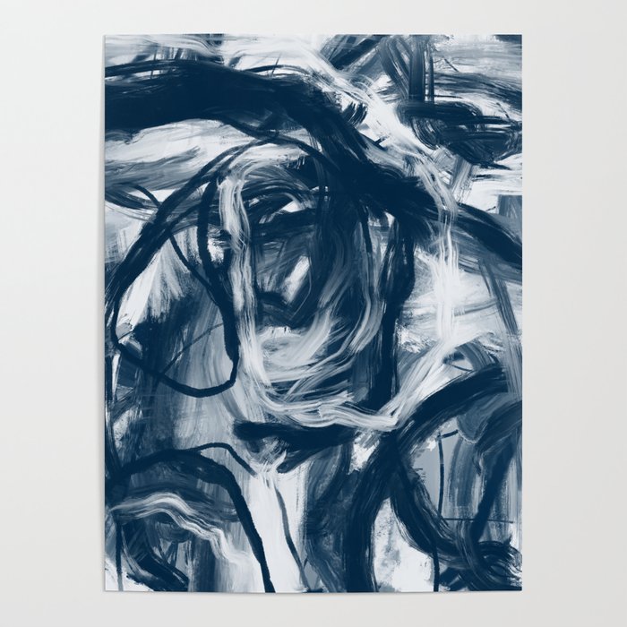 Expressionist Painting. Abstract 111. Poster