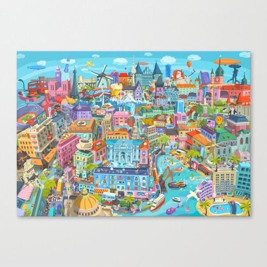 Happy 60th Birthday European Union Canvas Print
