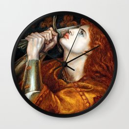 Dante Gabriel Rossetti Joan of Arc Wall Clock
