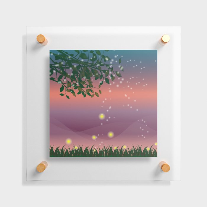 Fireflies Floating Acrylic Print