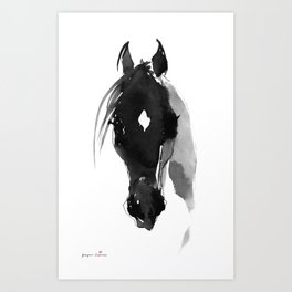 Horse (Star) Art Print
