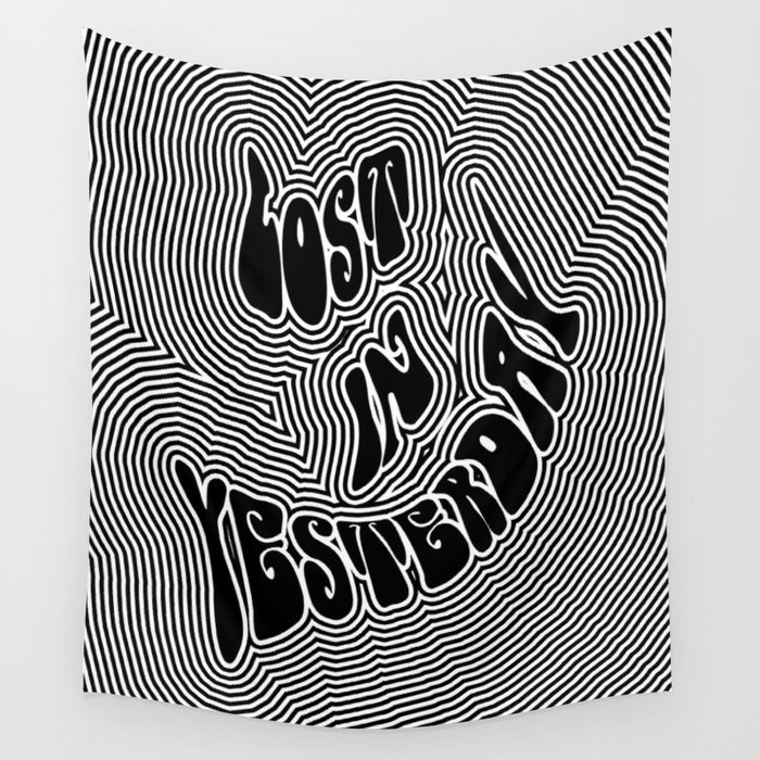 Lost in Yesterday Trippy Wall Tapestry by PsychyPrincess Society6