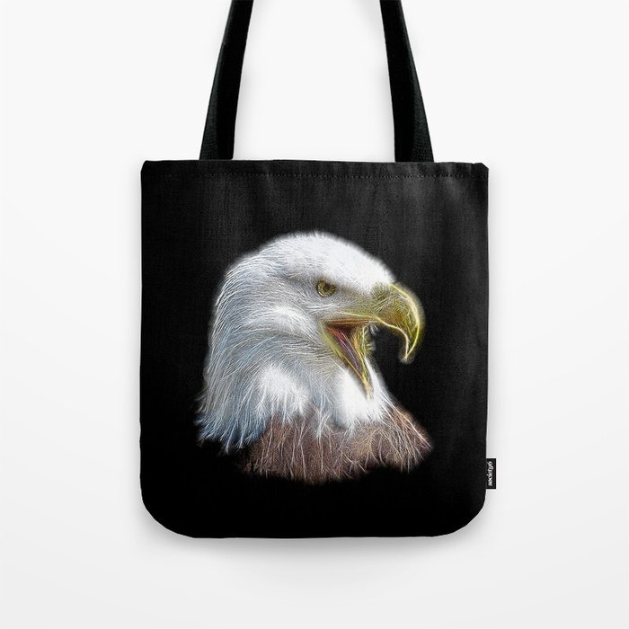 Spiked Bald Eagle Tote Bag