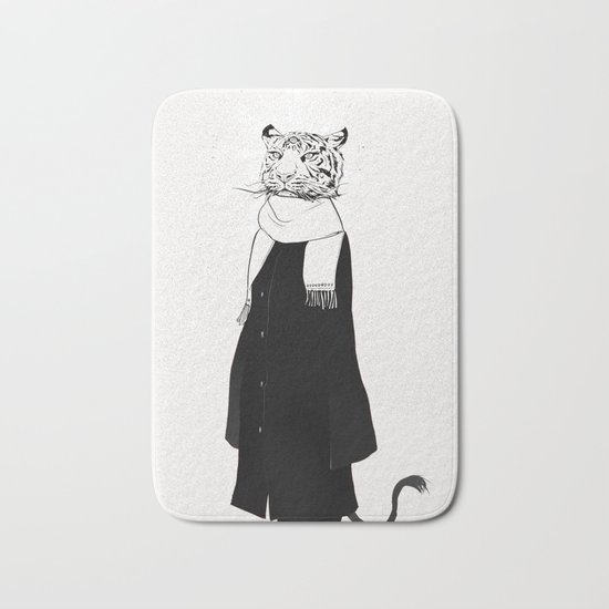 Tigress with scarf Bath Mat