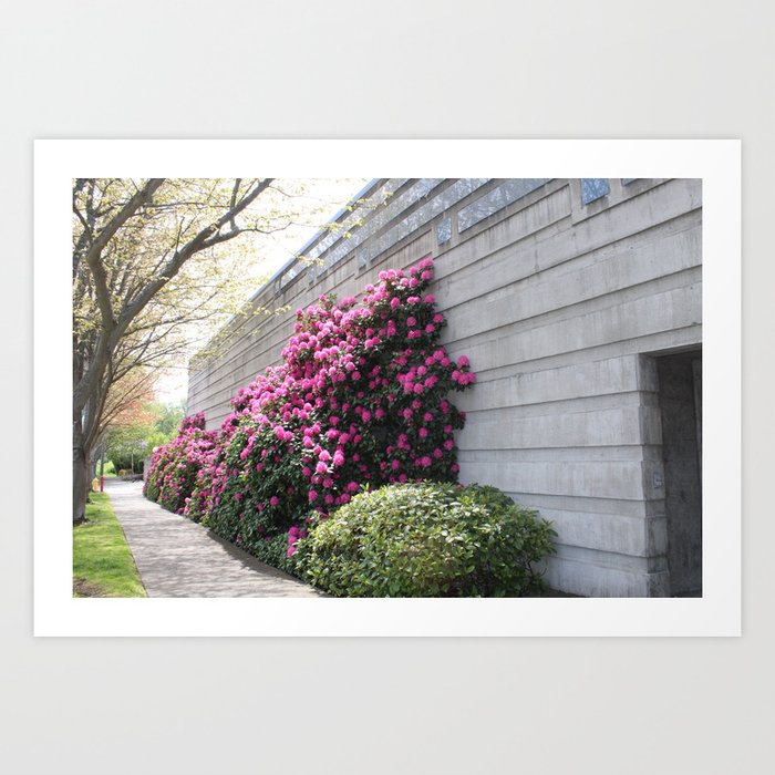 Flower Wall, Edmonds, WA Art Print