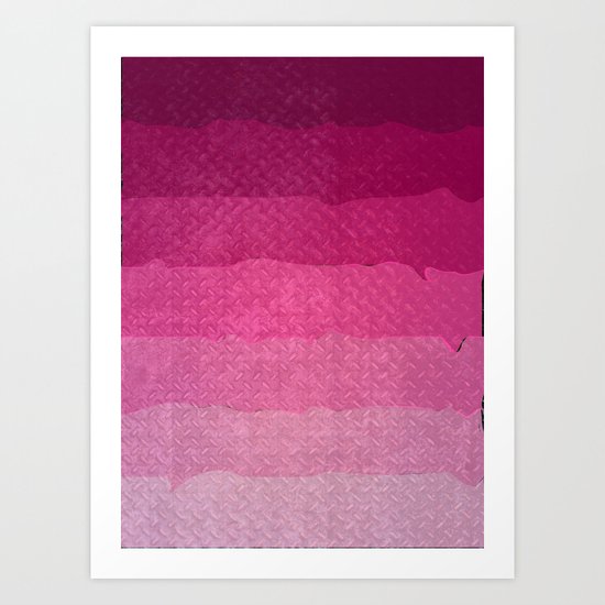 Strawberry grunge Art Print