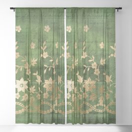 Gothic Design Pattern Sheer Curtain
