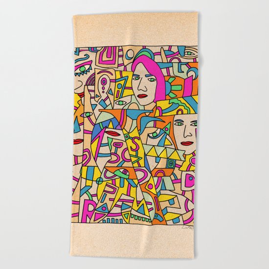 - shy - Beach Towel
