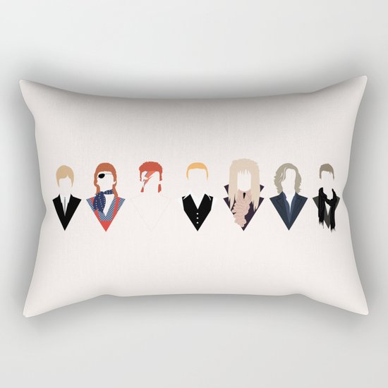 Bowie Tribute Rectangular Pillow