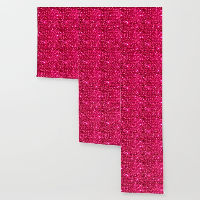 Sparkle Hot Pink Wallpaper By Vintageby2sweet Society6