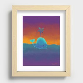 The Whale Recessed Framed Print