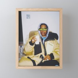 A$AP Rocky Studio Testing Framed Mini Art Print