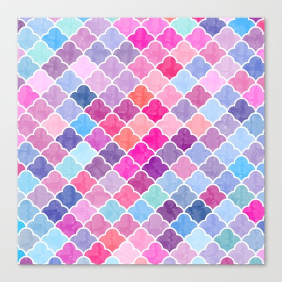 Watercolor Lovely Pattern CII Canvas Print