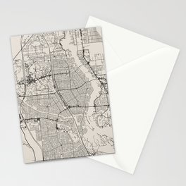 Map of Port St. Lucie USA Stationery Card