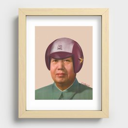 Helmet Mao Recessed Framed Print