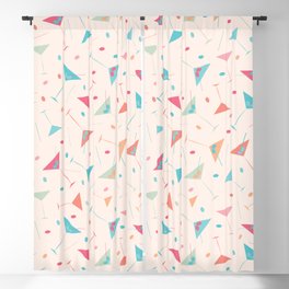 Martinis with Peach Background Blackout Curtain