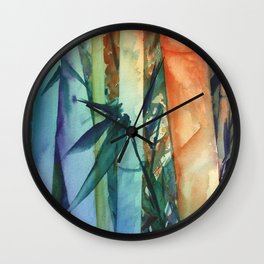 Kauai Rainbow Bamboo 2 Wall Clock
