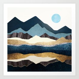 Reflect Hills Art Print