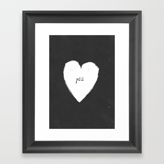yes! Framed Art Print