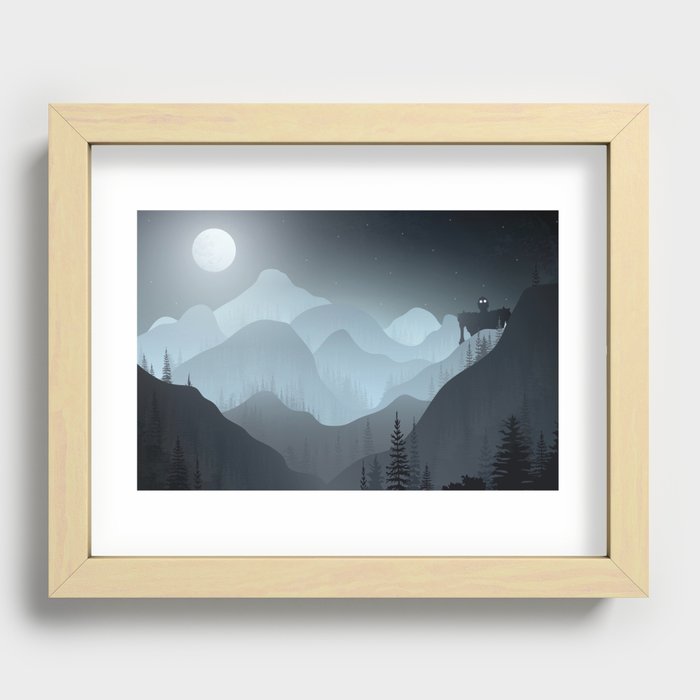 Iron Giant Recessed Framed Print