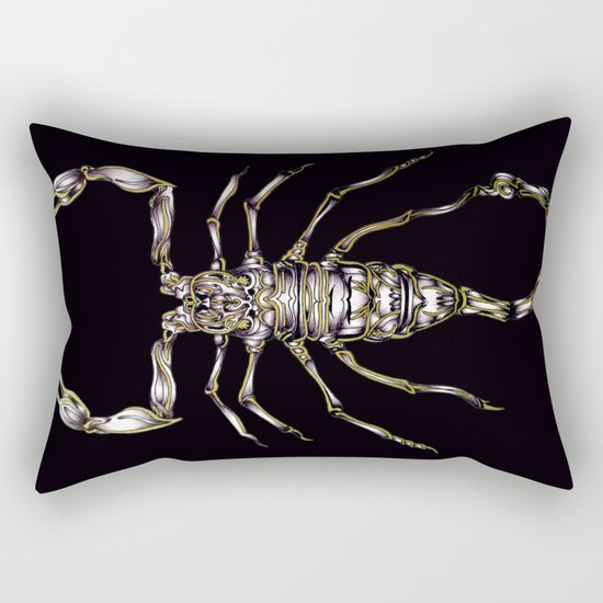 Scorpion's Kiss in Black Rectangular Pillow
