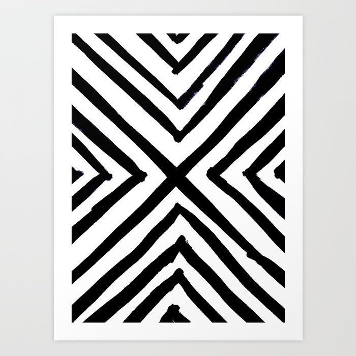 Angled Stripes Art Print