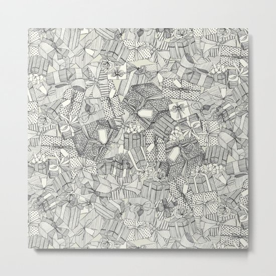 pencil parcels ivory Metal Print