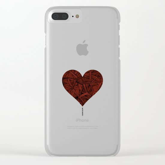 - heart line - Clear iPhone Case